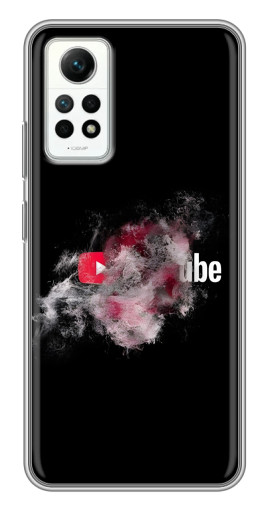 Чехол с принтом "Яркий Ютуб" для Xiaomi Redmi Note 12 Pro (4g)