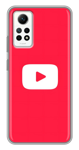 Чехол с картинкой "YouTube Кнопка" для Xiaomi Redmi Note 12 Pro (4g)