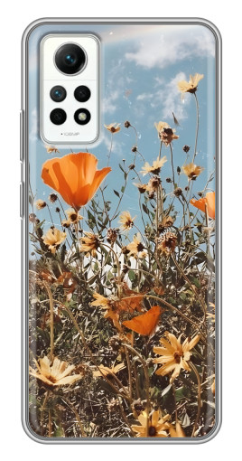 Чехол с картинкой "Желтые цветы" для Xiaomi Redmi Note 12 Pro (4g)