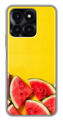 Чехол с печатью "Арбузики на желтом" для Huawei Honor X6a