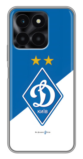 Чехол с принтом "Бело-синий Динамо" для Huawei Honor X6a