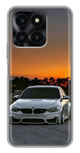 Чехол с принтом "BMW белая" для Huawei Honor X6a