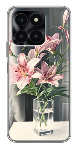 Чехол с принтом "Букет лилии" для Huawei Honor X6a