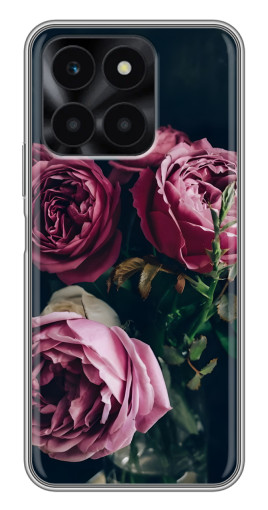 Чехол с принтом "Букет роз" для Huawei Honor X6a