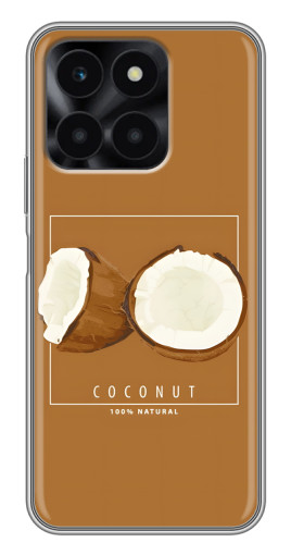 Силиконовый чехол с изображением "Coconut" для Huawei Honor X6a