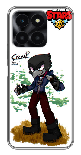 Чехол с картинкой "Crow" для Huawei Honor X6a