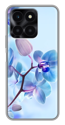 Чехол с печатью "Голубые орхидеи" для Huawei Honor X6a