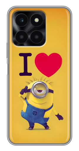 Чехол с печатью "I Love Minion" для Huawei Honor X6a