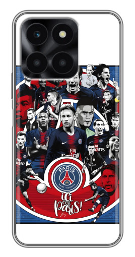 Чехол с печатью "Команда PSG" для Huawei Honor X6a