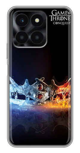Чехол с принтом "Корона" для Huawei Honor X6a
