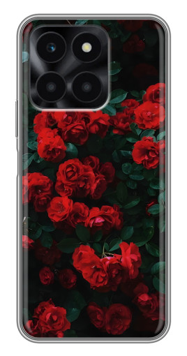 Чехол с принтом "Красные розы" для Huawei Honor X6a