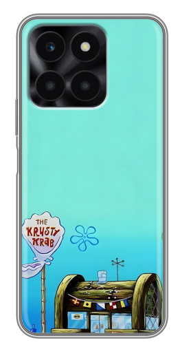 Чехол с принтом "Krusty Krab" для Huawei Honor X6a