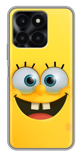 Чехол с принтом "Квадратный Губка Боб" для Huawei Honor X6a