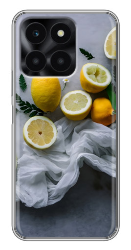 Чехол с принтом "Лимонное настроение" для Huawei Honor X6a