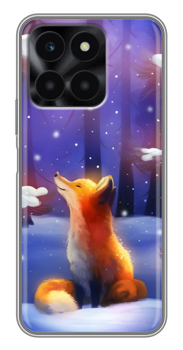 Силиконовый чехол с изображением "Лисичка в лесу" для Huawei Honor X6a