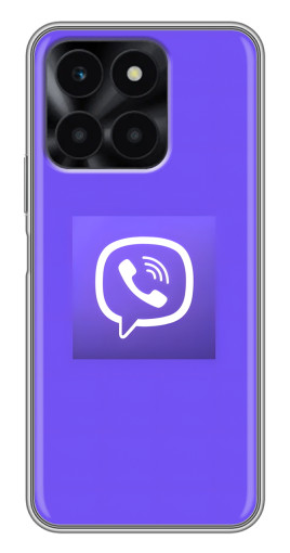 Силиконовый чехол с изображением "Лого Viber" для Huawei Honor X6a