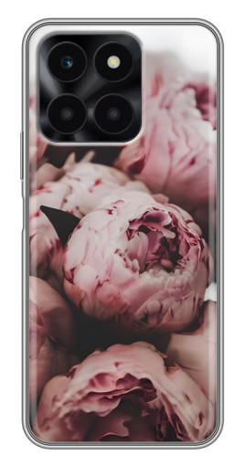 Силиконовый чехол с изображением "Нежные пионы" для Huawei Honor X6a