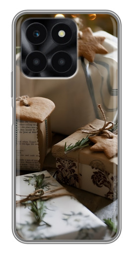 Чехол с принтом "Нежные подарки" для Huawei Honor X6a