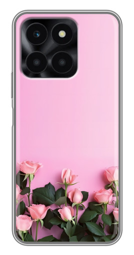 Чехол с принтом "Нежные розы" для Huawei Honor X6a
