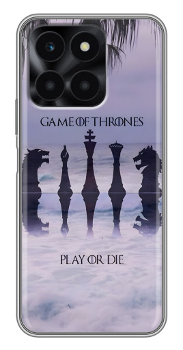 Чехол с принтом "Play or Die" для Huawei Honor X6a