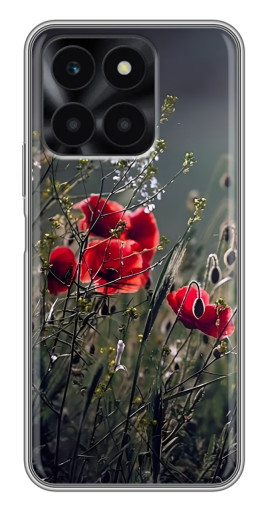 Чехол с принтом "Поле цветов" для Huawei Honor X6a