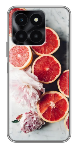 Чехол с принтом "Половинки грейпфрутов" для Huawei Honor X6a
