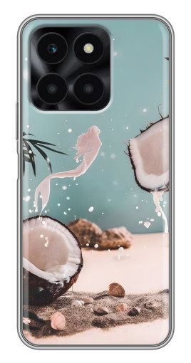 Чехол с печатью "Половинки кокоса" для Huawei Honor X6a