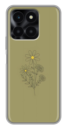 Силиконовый чехол с изображением "Рисунок ромашка" для Huawei Honor X6a
