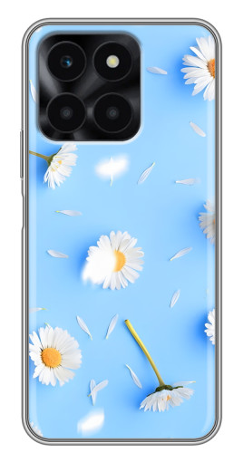 Чехол с печатью "Ромашковый фон" для Huawei Honor X6a