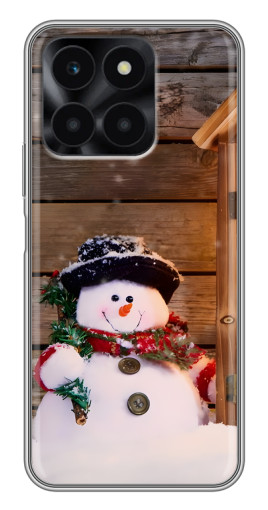 Чехол с печатью "Рождественский снеговик" для Huawei Honor X6a