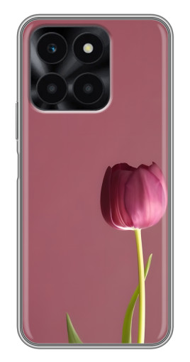 Чехол с печатью "Розовый тюльпан" для Huawei Honor X6a