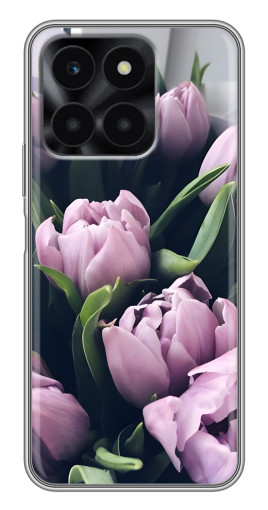 Силиконовый чехол с изображением "Сиреневые тюльпаны" для Huawei Honor X6a