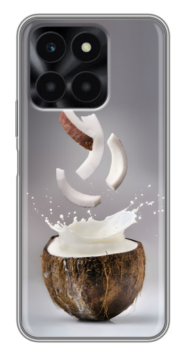 Чехол с принтом "Стакан кокоса" для Huawei Honor X6a