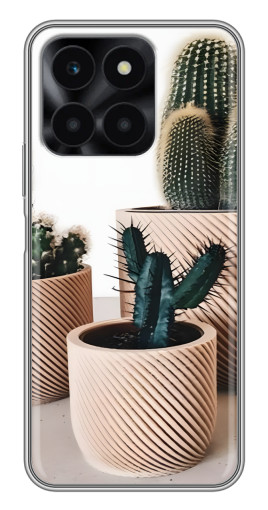 Силиконовый чехол с изображением "стильные кактусы" для Huawei Honor X6a