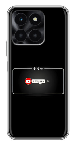 Силиконовый чехол с изображением "subscribed" для Huawei Honor X6a