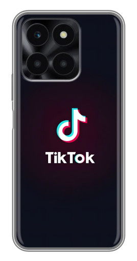 Чехол с картинкой "TikTok темный" для Huawei Honor X6a