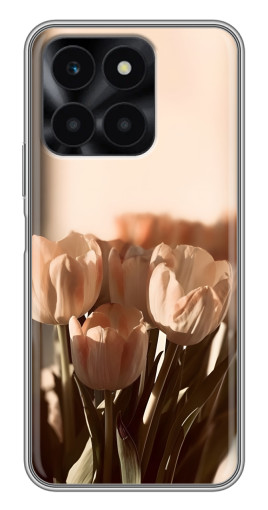 Силиконовый чехол с изображением "Тюльпаны на солнце" для Huawei Honor X6a