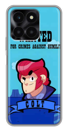 Силиконовый чехол с изображением "WANTED COLT" для Huawei Honor X6a