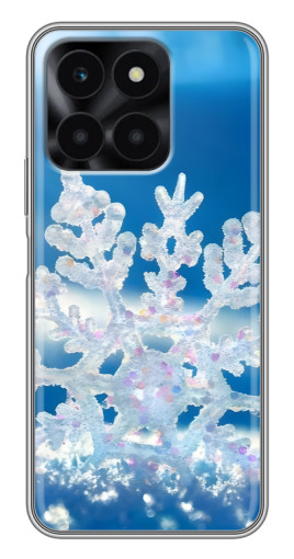 Силиконовый чехол с изображением "Яркая снежинка" для Huawei Honor X6a