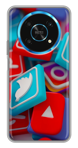 Чехол с принтом "3Д эффект" для Huawei Honor Magic 5 Lite 5G