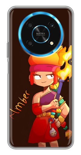Чехол с печатью "Amber с факелом" для Huawei Honor Magic 5 Lite 5G