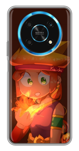 Чехол с принтом "Amber с огнем" для Huawei Honor Magic 5 Lite 5G