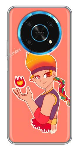 Чехол с печатью "Amber с огоньком" для Huawei Honor Magic 5 Lite 5G