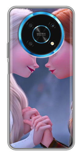 Чехол с картинкой "Анна и Ельза" для Huawei Honor Magic 5 Lite 5G