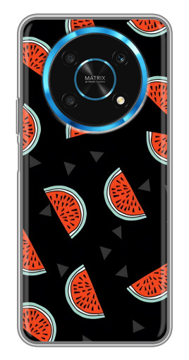 Чехол с картинкой "Арбузы на черном" для Huawei Honor Magic 5 Lite 5G