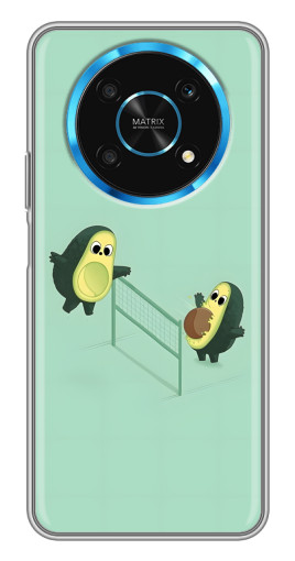 Чехол с печатью "Авокадо волейболисты " для Huawei Honor Magic 5 Lite 5G