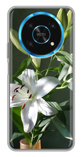 Силиконовый чехол с изображением "Белые лилии" для Huawei Honor Magic 5 Lite 5G
