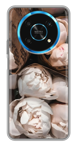 Силиконовый чехол с изображением "Букет пионов" для Huawei Honor Magic 5 Lite 5G