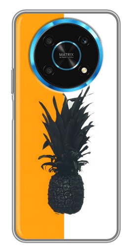Силиконовый чехол с изображением "Черный Ананас" для Huawei Honor Magic 5 Lite 5G