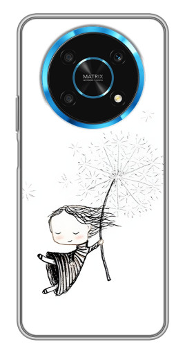 Чехол с печатью "Девочка с одуванчиком" для Huawei Honor Magic 5 Lite 5G